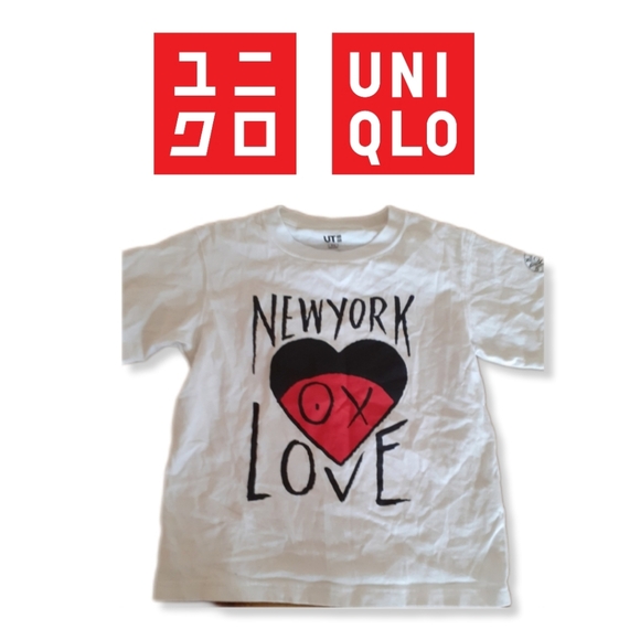 Uniqlo Kids New York Love Heart Graphic Tee shirt - Picture 2 of 3
